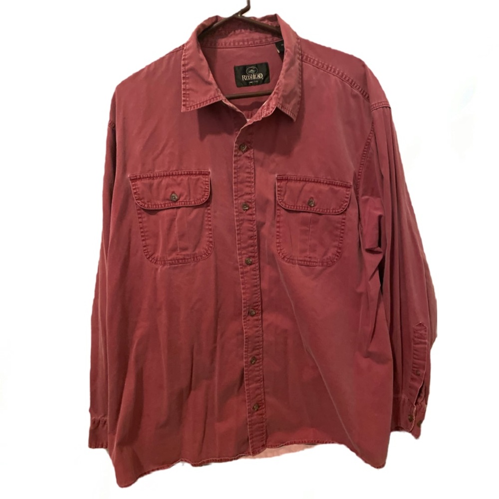 Red Red Head Khaki button up shirt.